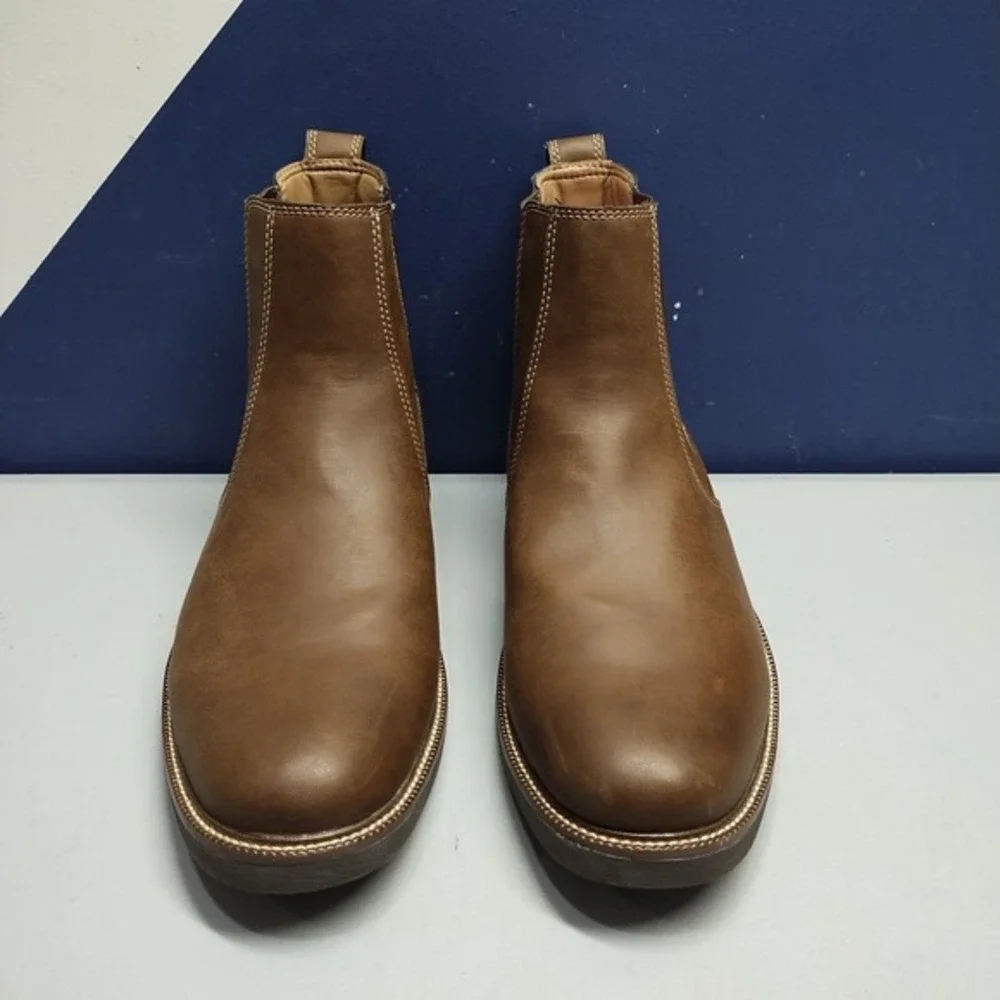 Dockers‎ Langford Chelsea Boots Mens 11M Brown Leather Slip On Comfort 90-36632